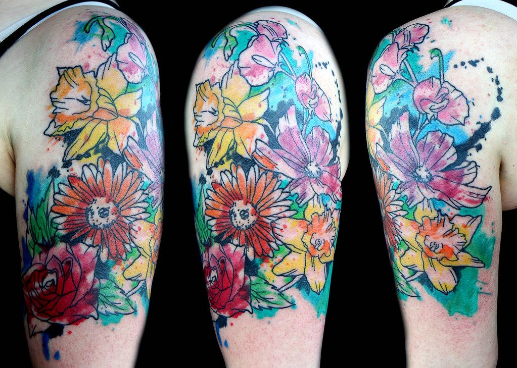 coloured tattoo