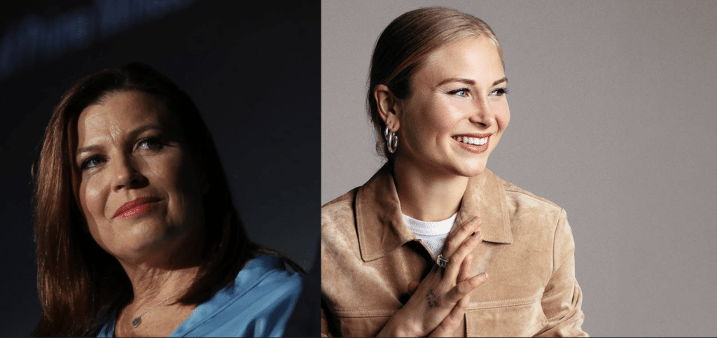 Jenny Morrison and Grace Tame