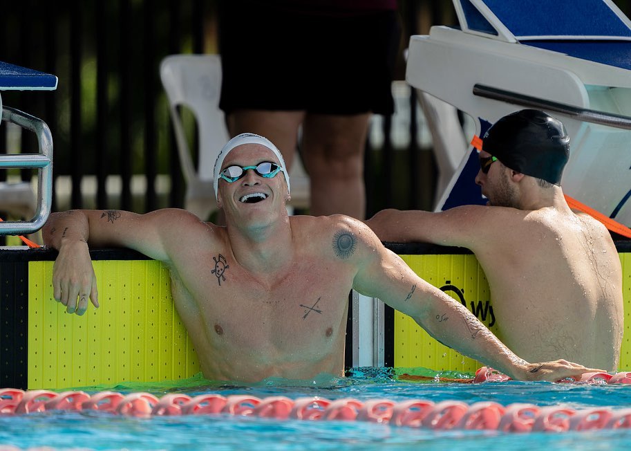 Cody Simpson in the pool