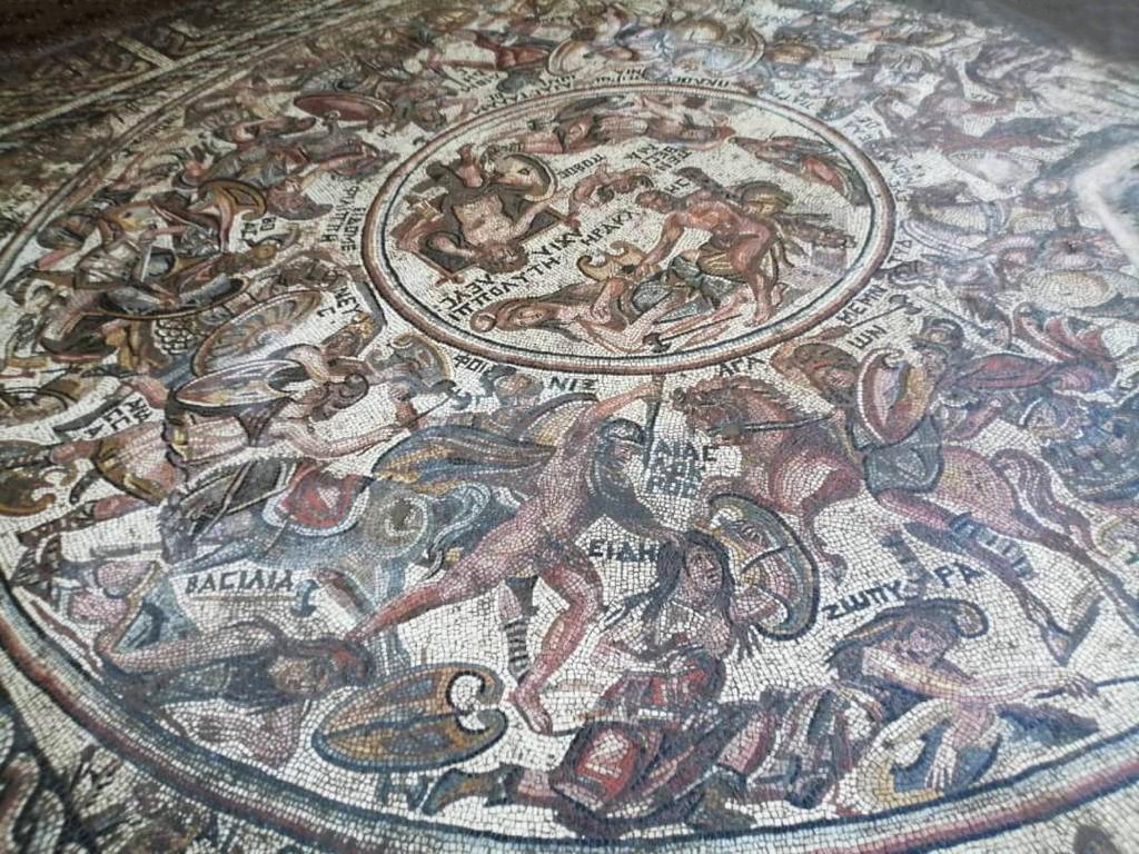 ancient trojan mosaic