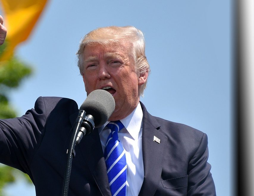 Donald Trump at a rally