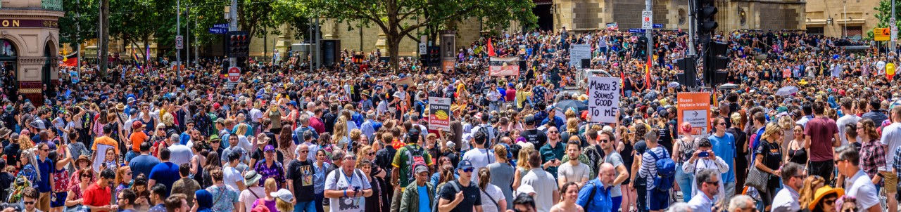 Invasion Day protest in Melbourne, 2020