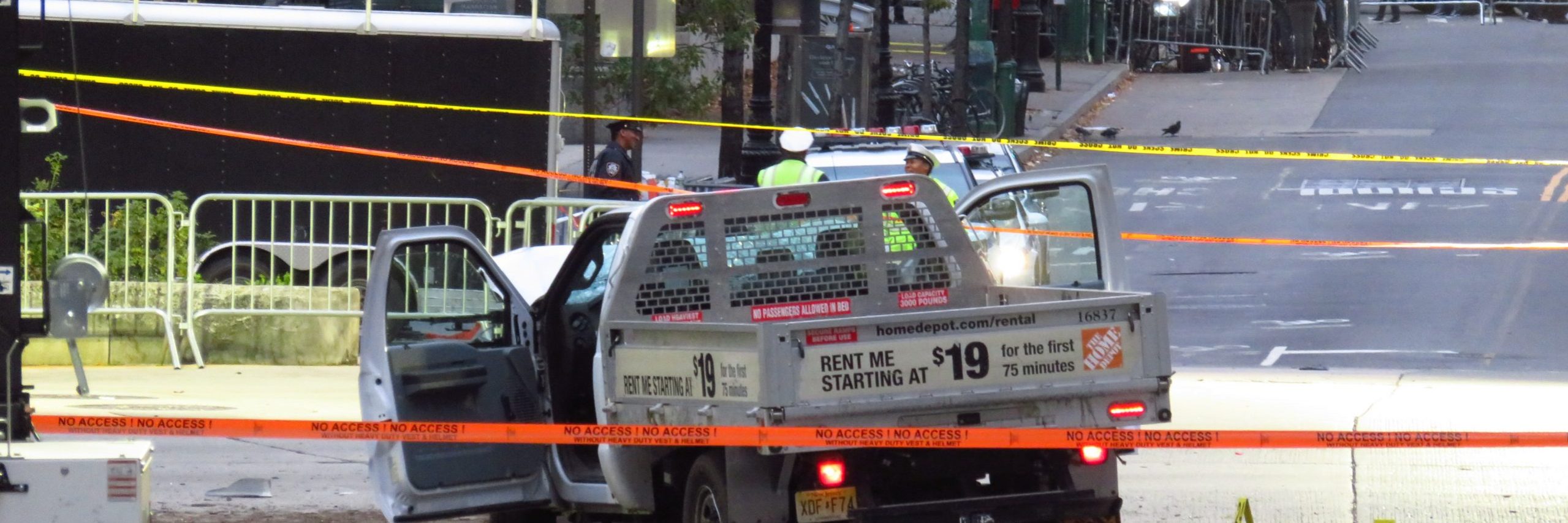 The truck used by Saipov in his attack.