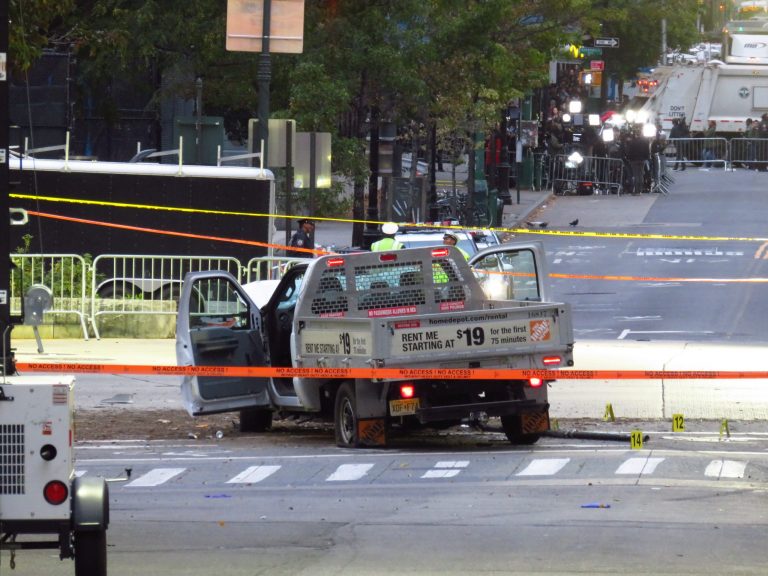 The truck used by Saipov in his attack.