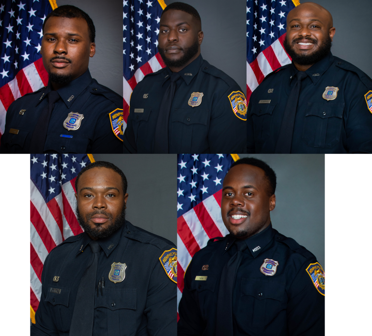 Memphis Police officers charged with Tyre Nichols' death. From left to right: Demetrius Haley, Desmond Mills Jr., Emmitt Martin III, Justin Smith, and Tadarrius Bean. Source : Memphis Police Department