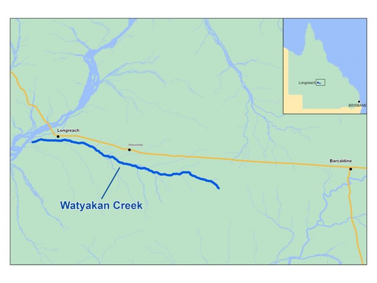 Watyakan Creek map graphic. Source : The Queensland Cabinet and Ministerial Directory