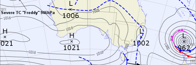 Bureau of Meteorology Queensland cyclone map