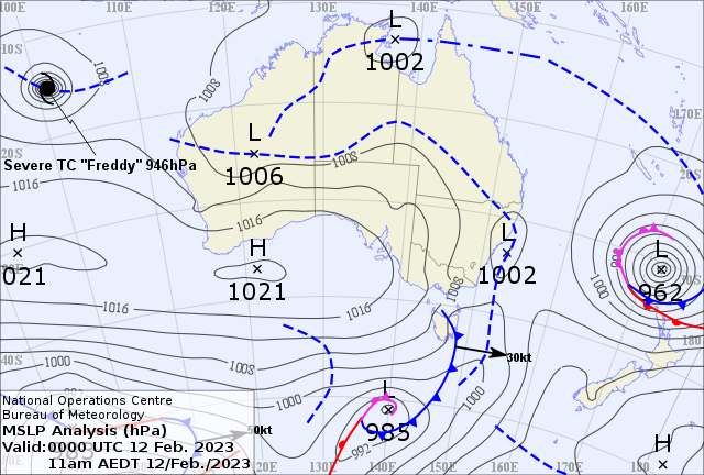Bureau of Meteorology Queensland cyclone map