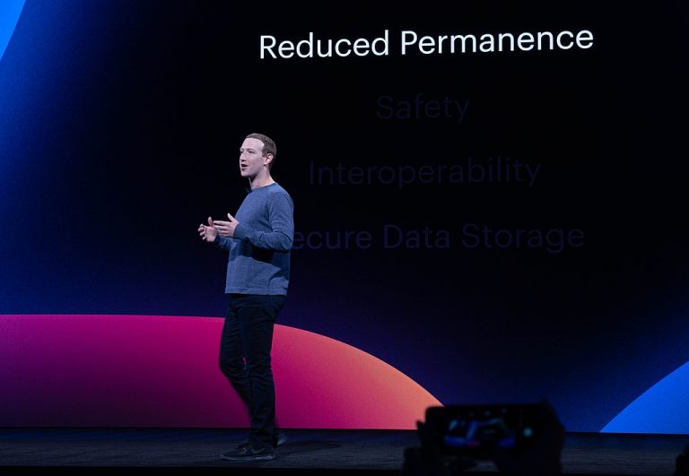 Facebook CEO Mark Zuckerberg announces the plan to make Facebook more private at Facebook's Developer Conference on April 30, 2019.