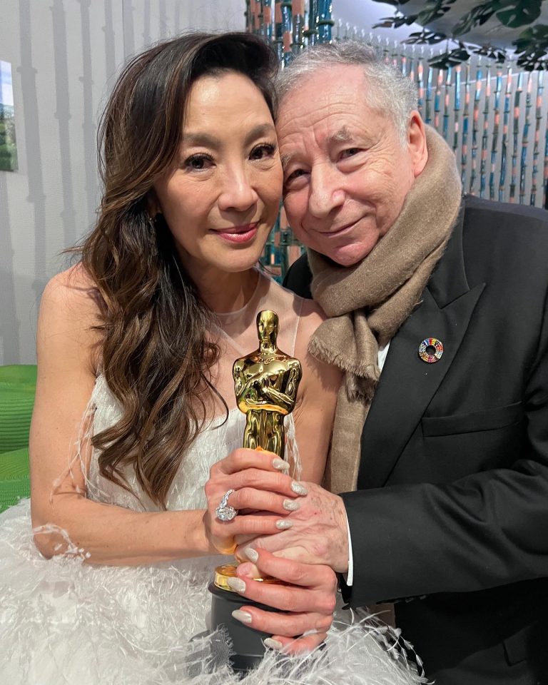 Michelle Yeoh with her Best Actress Oscar