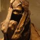 A Peruvian mummy on display in a museum