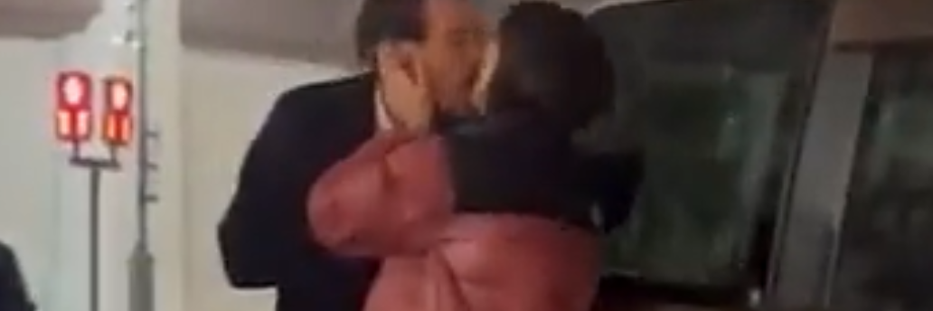Harry Styles and Emily Ratajkowski kissing