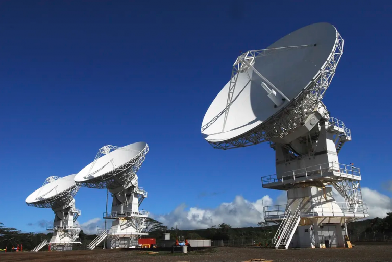Ground satellite stations, representing part of the deal between the ADF and Lockheed Martin Australia