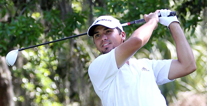 Jason Day swinging a golf club in 2011; a year after he won his first Bryon Nelson.