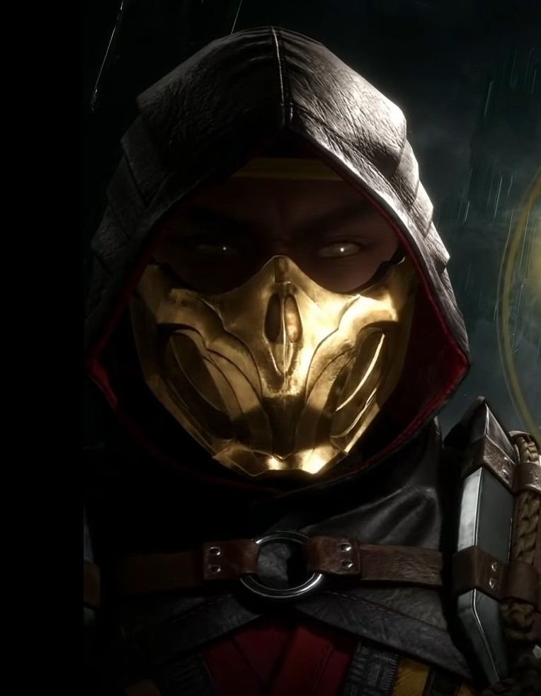 Scorpion, from the videogame franchise Mortal Kombat 2 is based on.