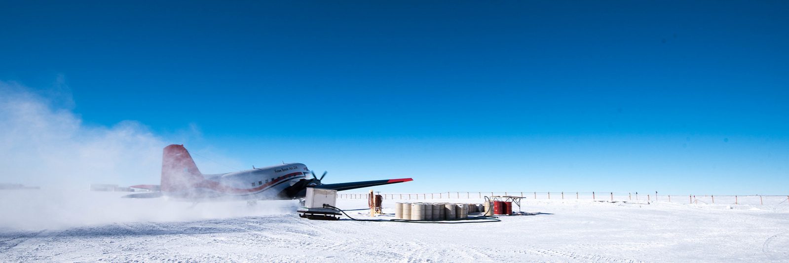 Concordia research base in the Antarctic.