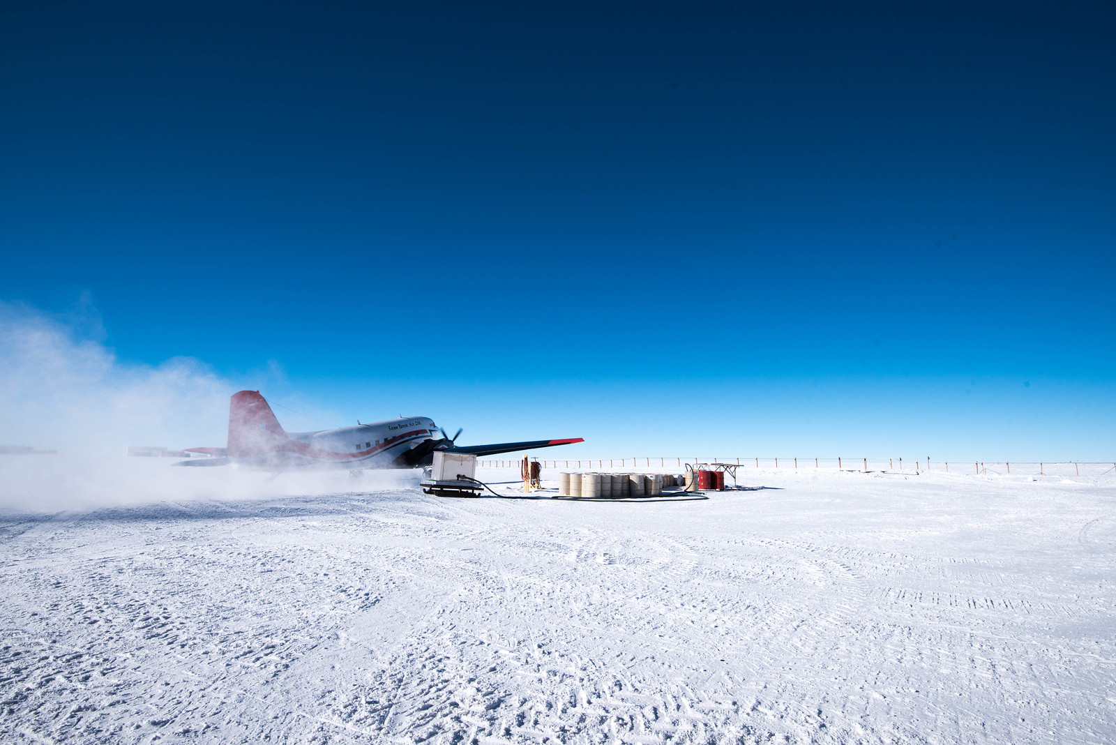 Concordia research base in the Antarctic.
