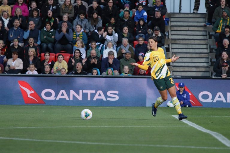 Sam Kerr: Matildas v La Roja Femenina 2019 - Match 2