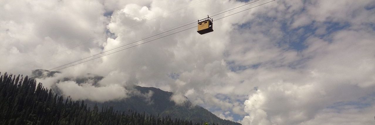 Cable cars connect remote, mountainous regions of Pakistan.