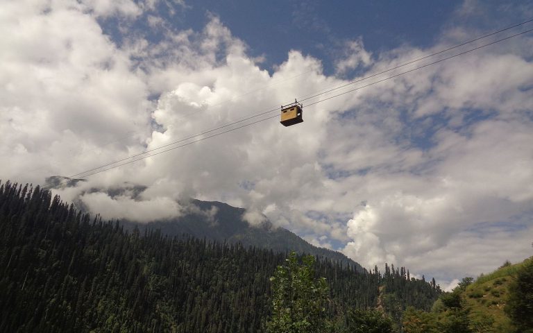 Cable cars connect remote, mountainous regions of Pakistan.