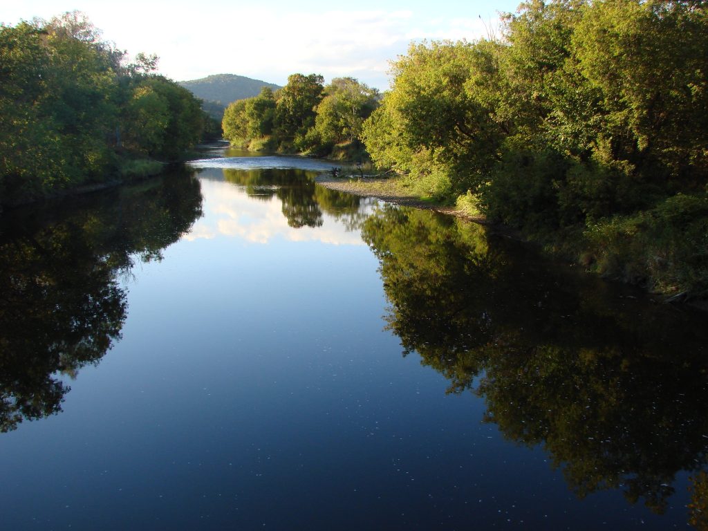 Part of the Lamoille river near Wolcott, Vermont