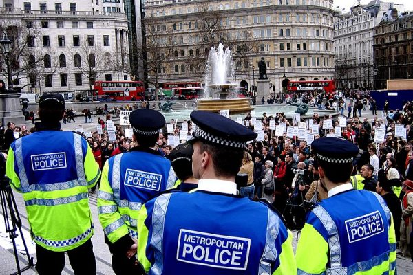 Metropolitan Police, Trafalgar Square. Image: www.CGPGrey.com