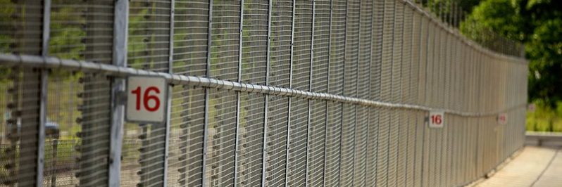Christmas Island Immigration Detention Centre perimeter fence.