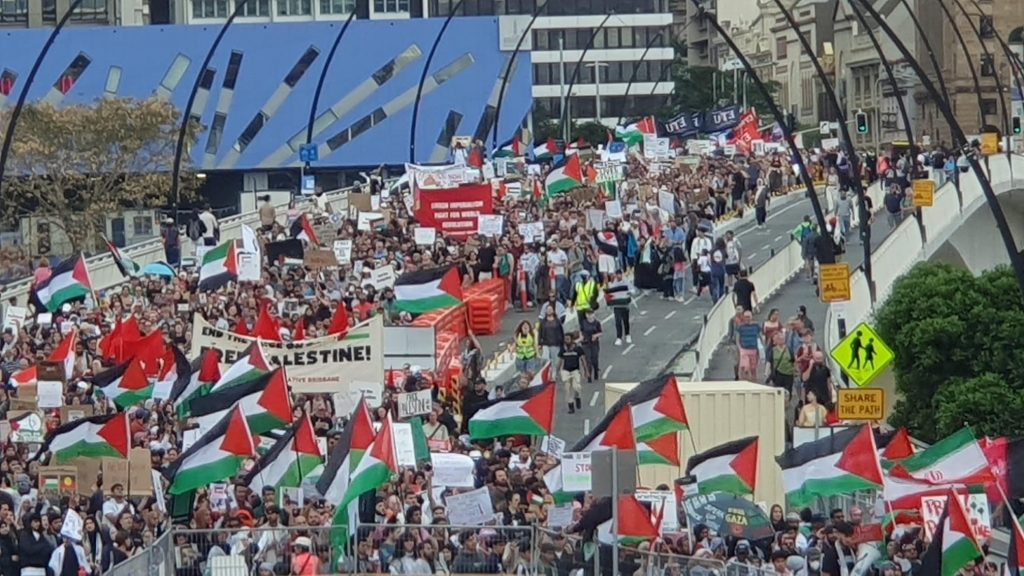 Brisbane's biggest ever rally for Palestine