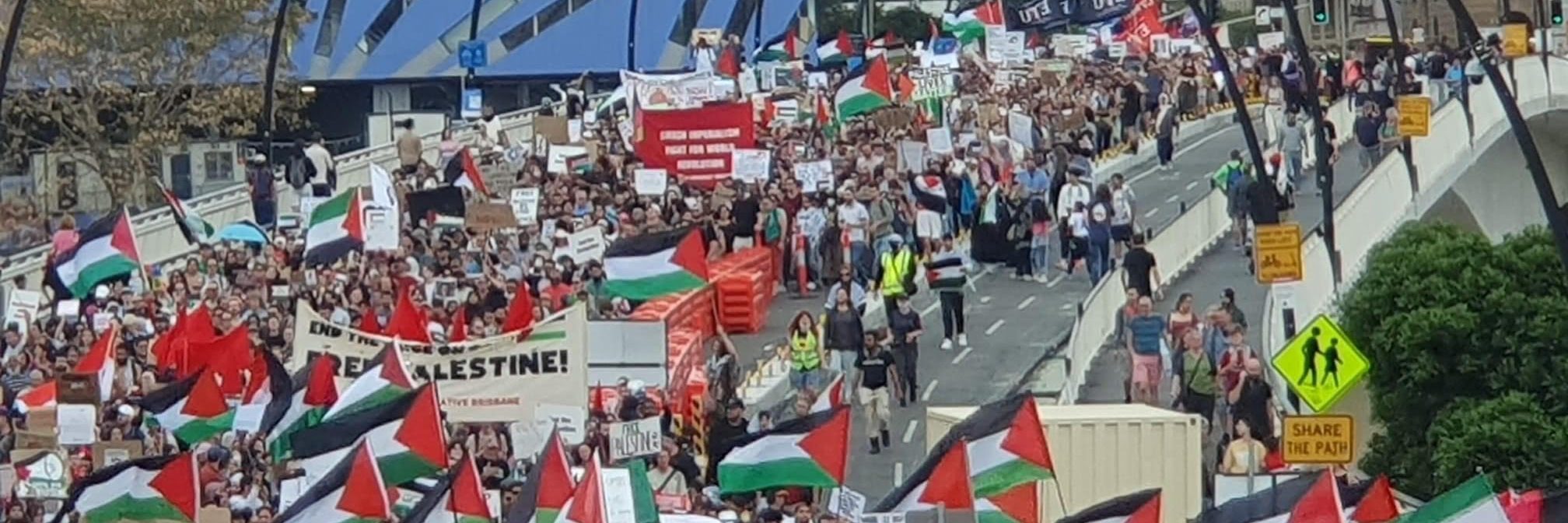 Brisbane's biggest ever rally for Palestine