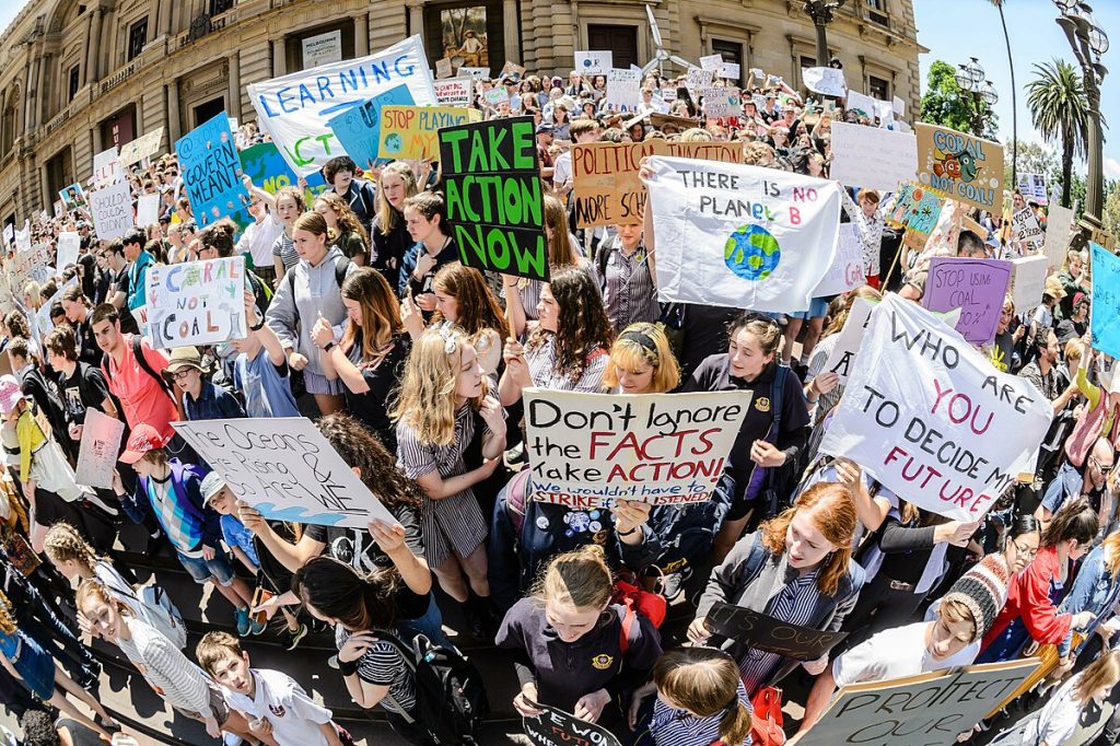Thousands of students took to the streets on Friday to protest the government's inaction on climate change.