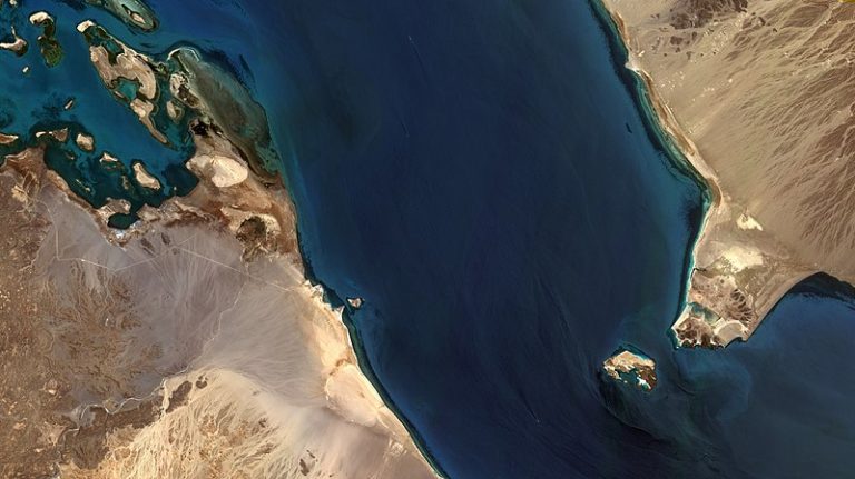 Bab_al-Mandab_Strait, a major oil route in the Red Sea