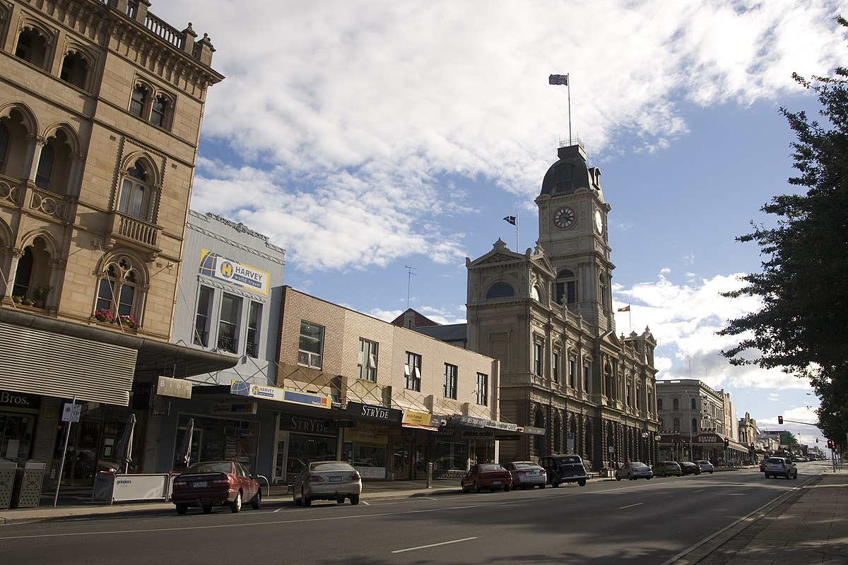 The white supremacists marched through Ballarat on Eureka Day. 