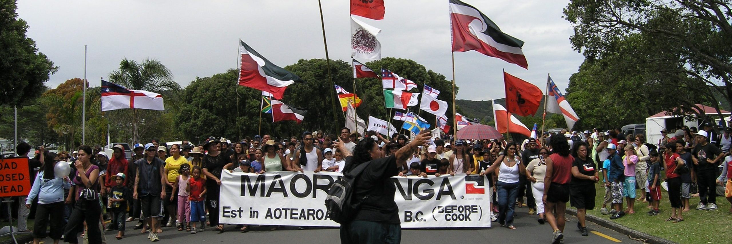 Māori protest at Waitangi, 2006.