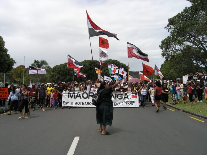 Māori protest at Waitangi, 2006.