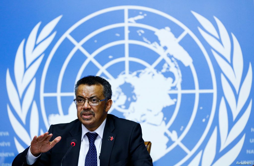 Newly elected Director-General of the World Health Organization (WHO) Dr Tedros Adhanom
