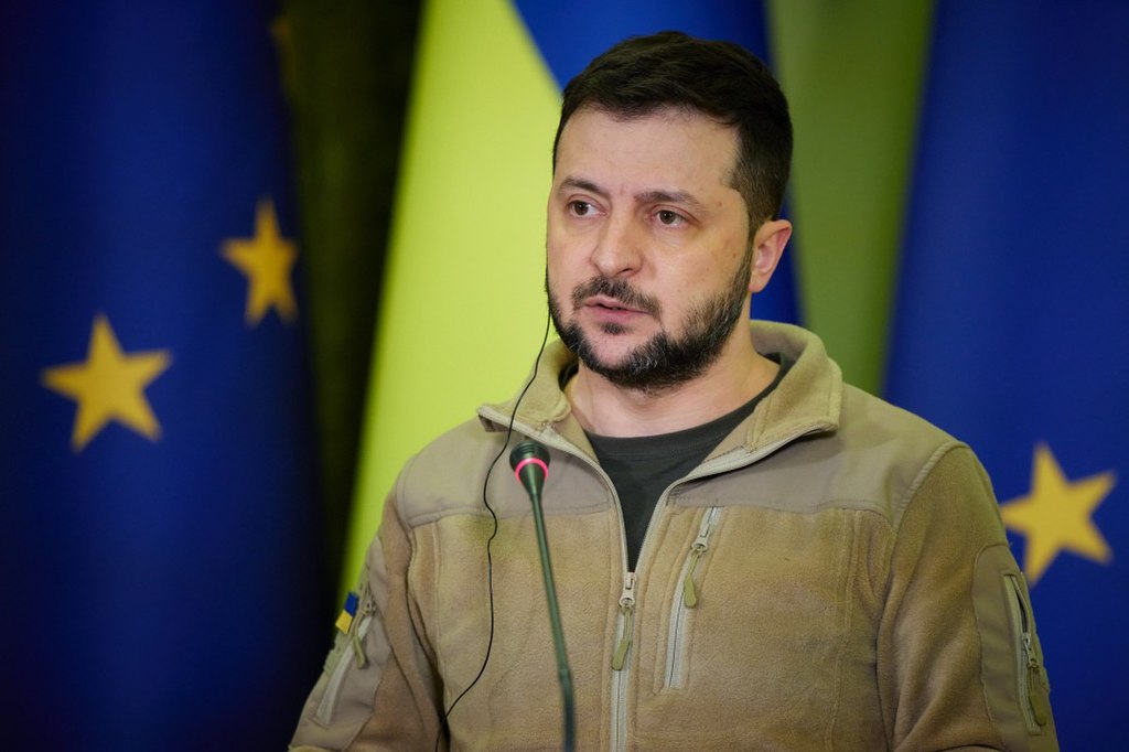 President of Ukraine Volodymyr Zelenskyy in Kyiv during the Russo-Ukrainian War