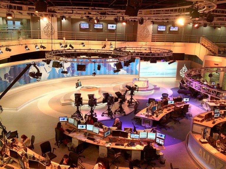 Al Jazeera studio in Qatar