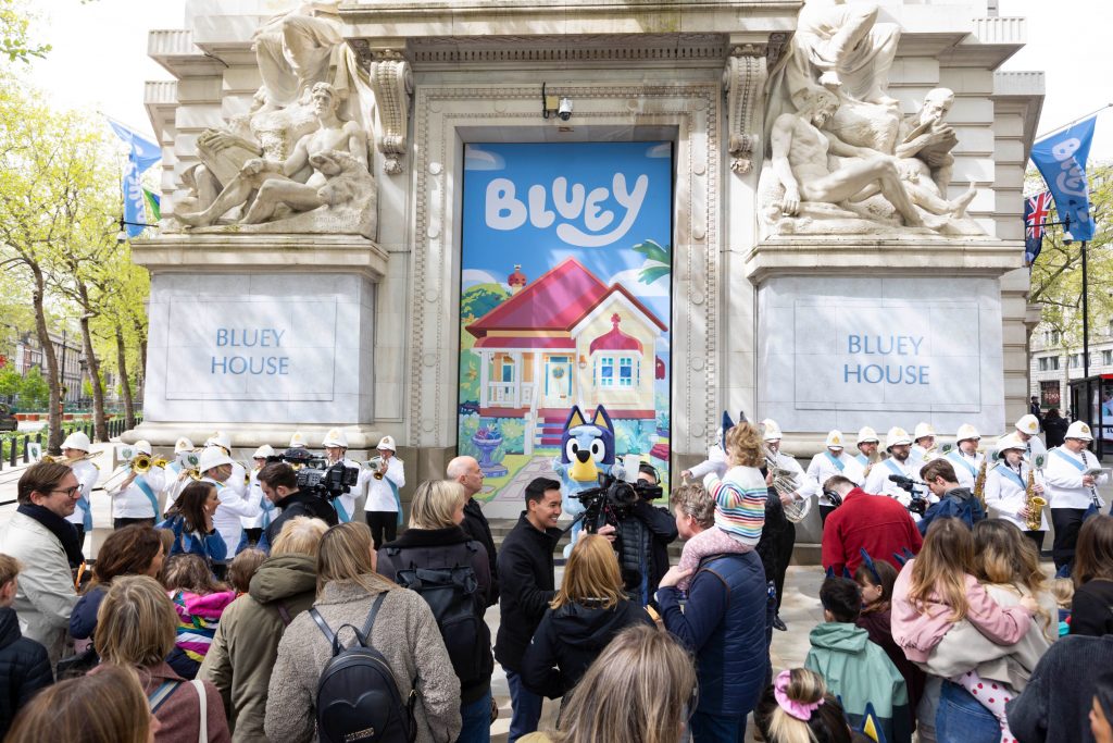 bluey house celebration in london
