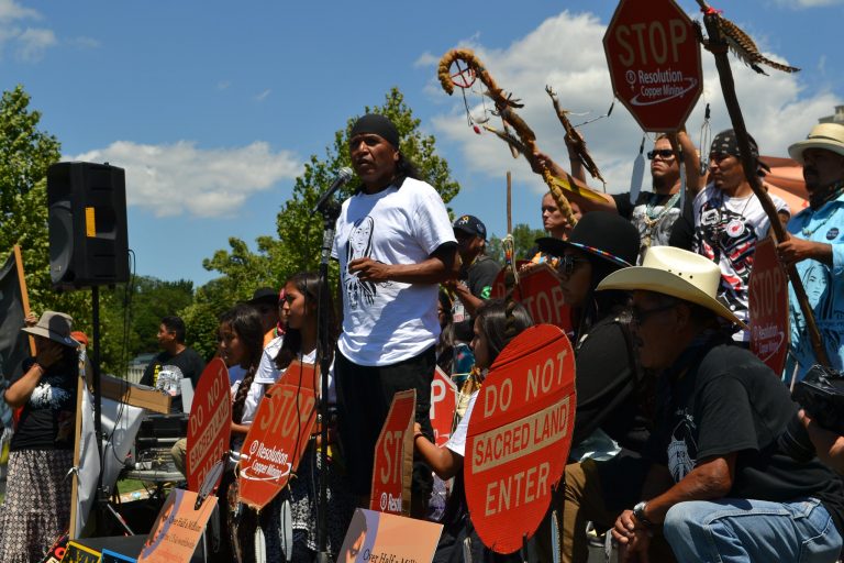 Apache Stronghold protest