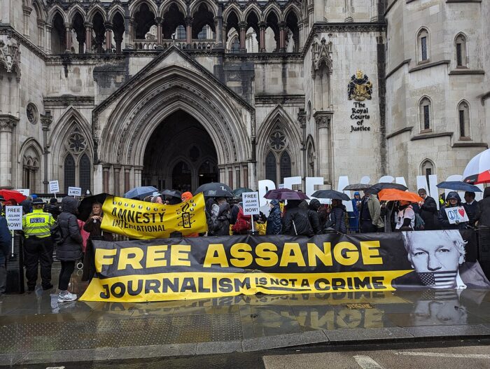 Free Julian Assange demonstration