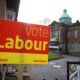 A sign posted for a UK election that reads 'vote Labour'. Image source: Tom Page, via Flickr.