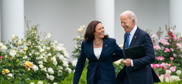 A photo of President Joe Biden and Vice President Kamala Harris