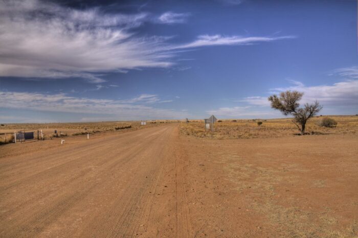 The Oodnadatta Track looking south from William Creek