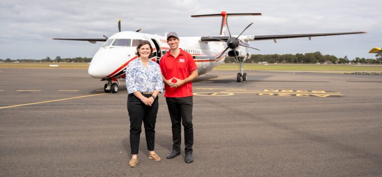 aerial firetanker at Bundaberg