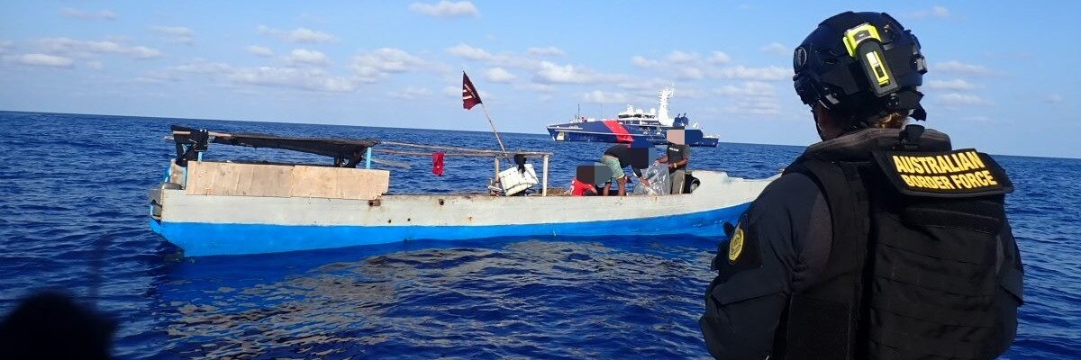 ABG MBC ifive fishers on a vessel at Ashmore Island north of Broome, WA