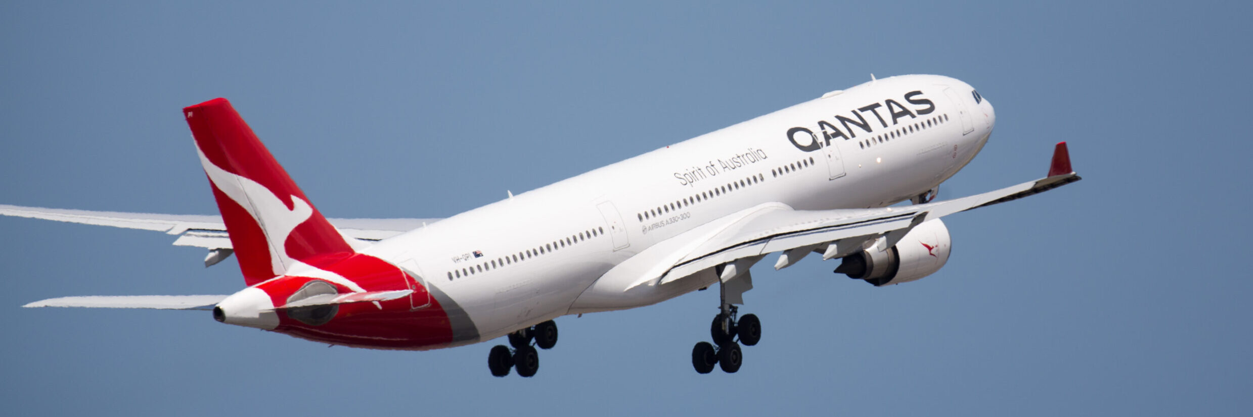 The Airbus A330 that will be used on both of the new routes. It can carry 251 passengers. Photo: Qantas