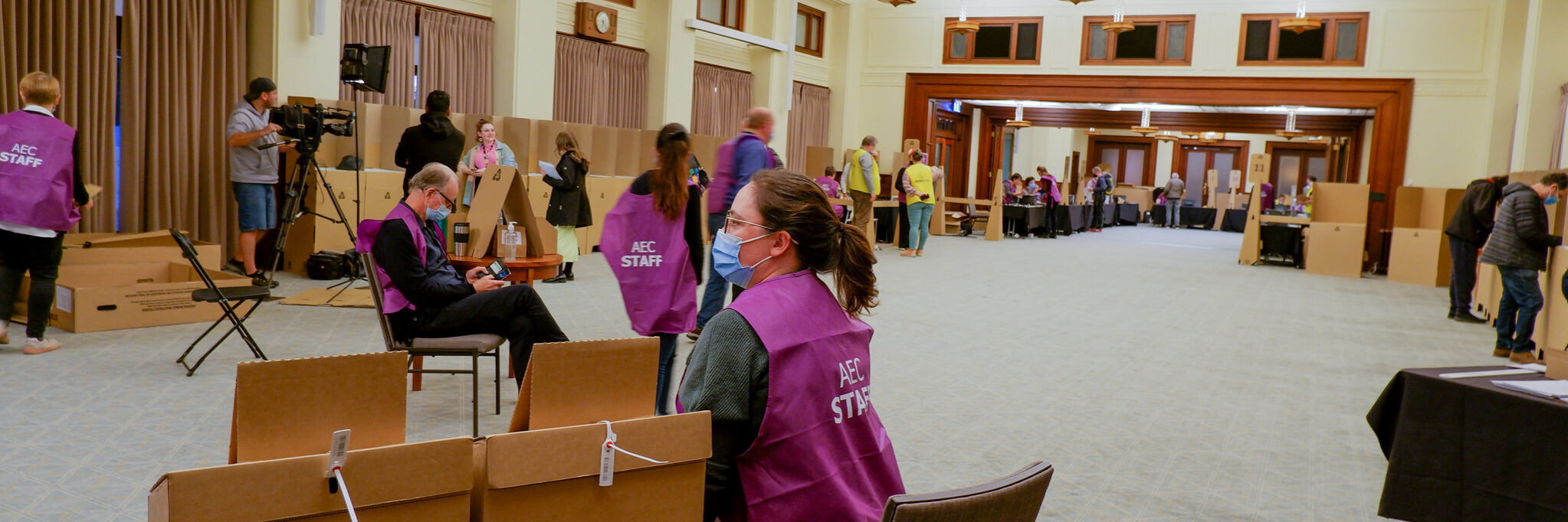 AEC staff will be on hand to help and deserve your respect. Photo: AEC