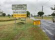 Council wants to build new storage sheds to house disaster signs at flood-prone sites. Photo: Lockyer Valley Regional Council