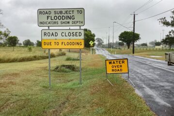 Council wants to build new storage sheds to house disaster signs at flood-prone sites. Photo: Lockyer Valley Regional Council