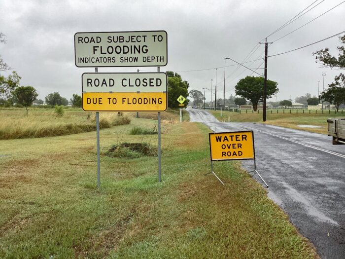 Council wants to build new storage sheds to house disaster signs at flood-prone sites. Photo: Lockyer Valley Regional Council